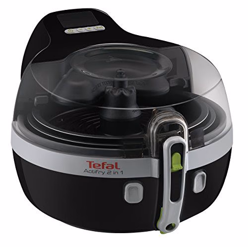 Tefal Actifry YV960120 - friteuse 2 en 1 pour une cuisine saine, deux zones de cuisson, écran LCD numérique, application avec plus....